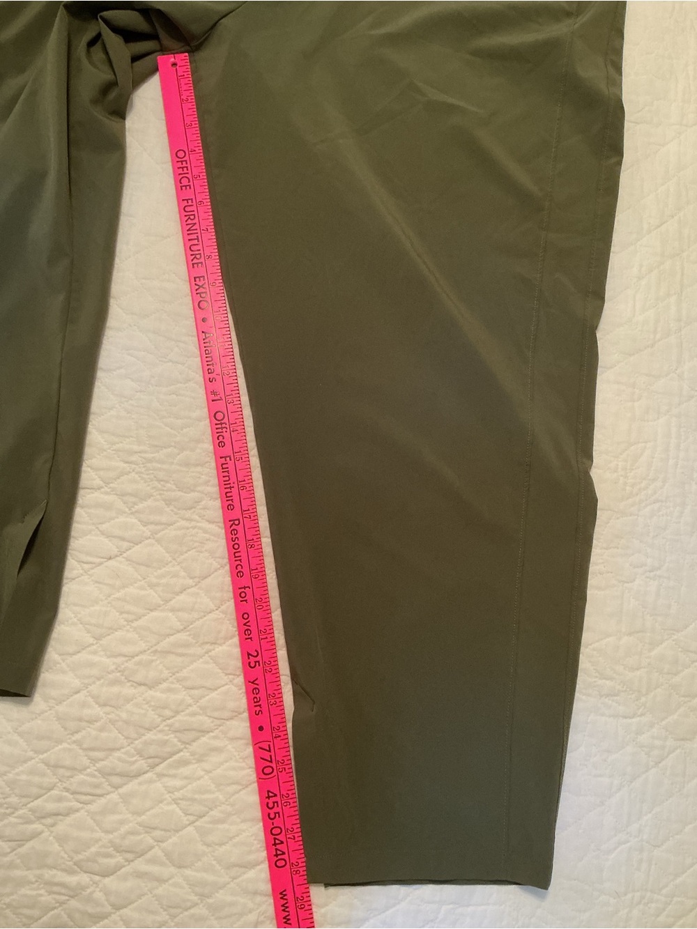 CALIA Women's 2X Truelight Straight Leg Pant, Dark Olive - Picture 12 of 15